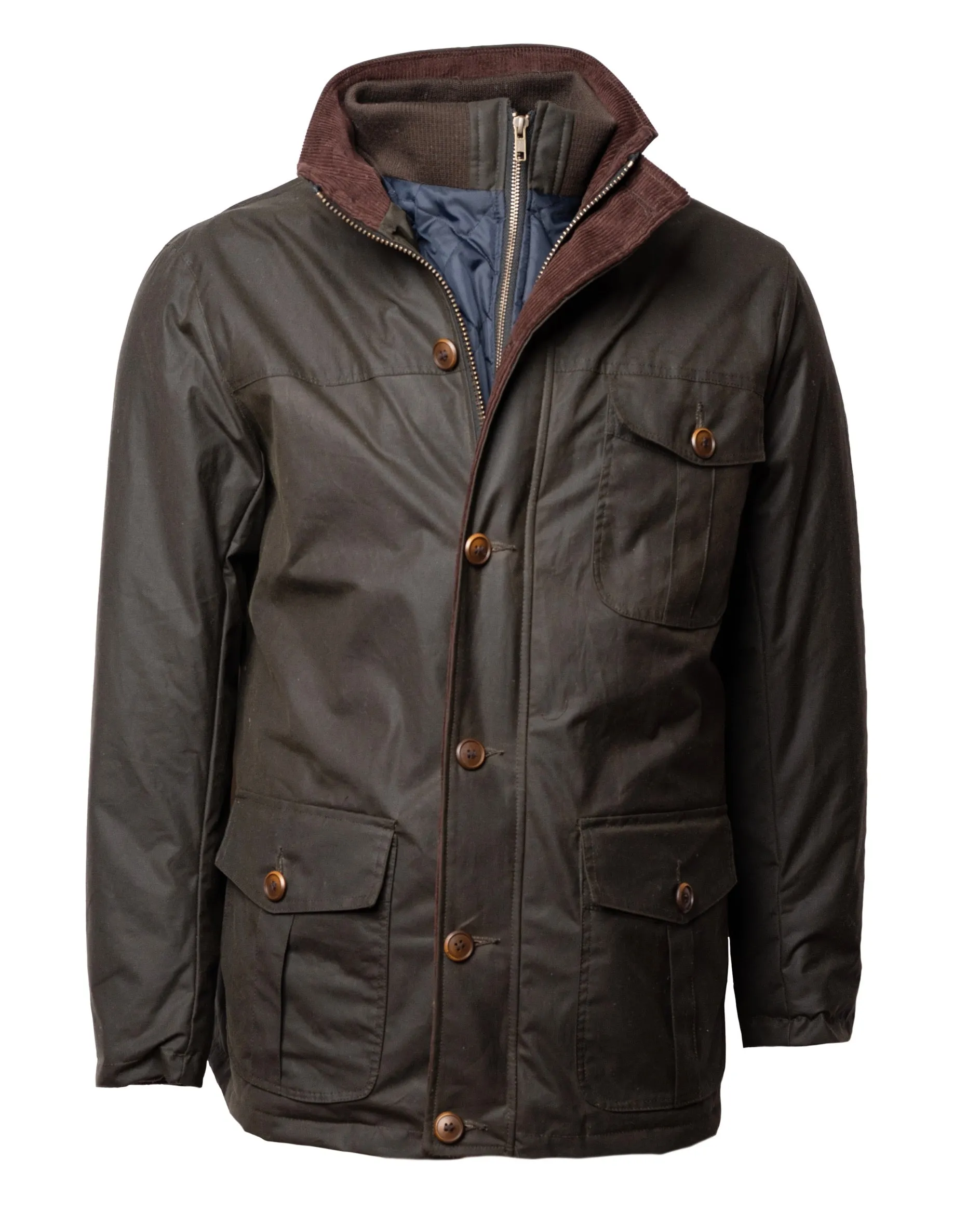 Viyella - British Millerain Car Coat - 6-Button/Zippered Closure - Modern Fit - 555921 - MADE IN CANADA