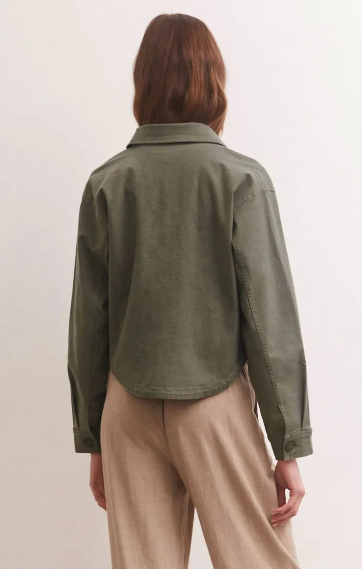 Z Supply All Day Cropped Twill Jacket